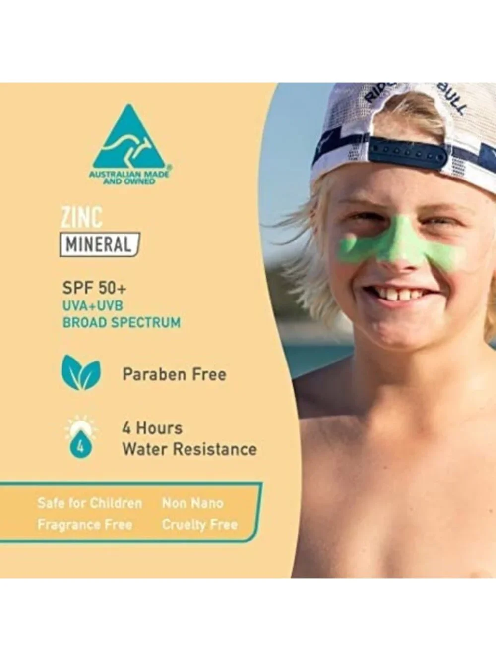 Zinc Oxide Sunscreen Stick SPF 50+ - Water-Resistant, Skin Tone Shades - 3-Pack